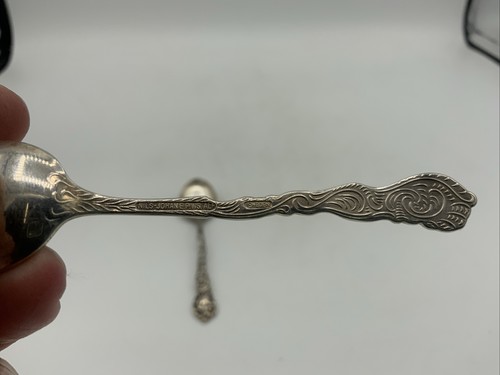Nils Johan Silverplate 4" Demitasse Spoon EPNS SWEDEN Lot Of 2 - Picture 5 of 6