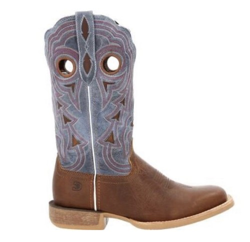 Durango Lady Rebel Pro Women's Golden Brown & Periwinkle Western Boot Size 10 - Picture 12 of 14