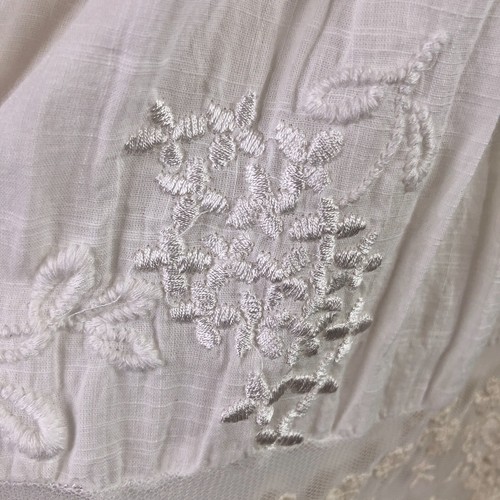 Coldwater Creek Maxi Dress Womens Medium Boho Embroidered Tiered Lace Prairie - Picture 12 of 20