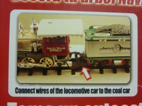 20-tlg. Set beleuchteter Weihnachtszug Weihnachtsmann realistische Geräusche unter Baumschmuck - Bild 8 von 11