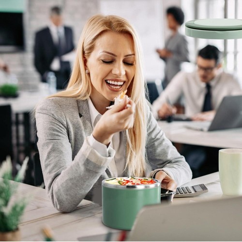 Thermobehälter 1 Liter - Warmhaltebehälter mit Griff für Essen unterwegs - Bild 6 von 8
