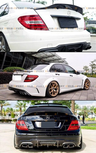 FOR 08-14 MERCEDES BENZ W204 C250 C300 C63 RT STYLE DUCKBILL TRUNK SPOILER WING - Picture 5 of 5