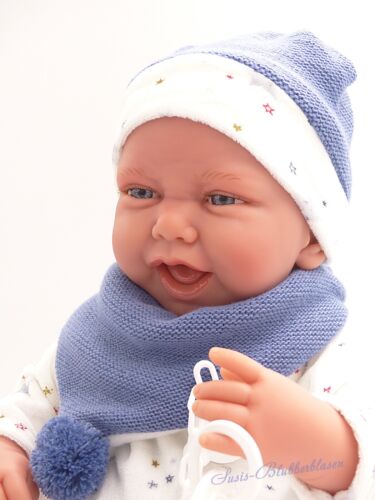 Antonio Juan Babypuppe Lovely Carlo, 40 cm Puppe mit Weichkörper und Zubehör - Bild 1 von 6