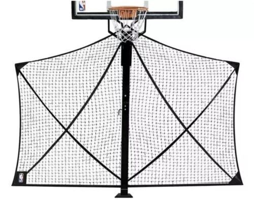 8’x10’ Folding Basketball Backstop Net All-Weather, Black Easy-to-Fold Steel - Picture 1 of 5