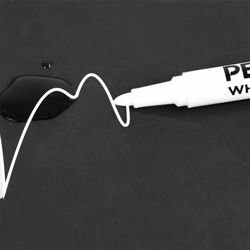 12 Pcs White Acrylic Markers Waterproof Paint Pens Drawing Writing for Wood Cars - Picture 3 of 13