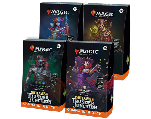 Magic MTG Outlaws of Thunder Junction Set of 4 Commander Decks SEALED!!