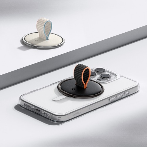 Spigen O-Mag Uchwyt na telefon OM104 Mag Fit Ring z nylonową zakładką - Zdjęcie 29 z 31