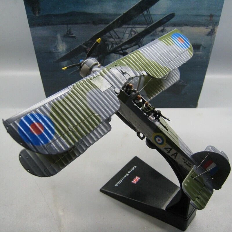 1:72 Diecast Royal Navy WW2 Swordfish Biplane Fighter Model Military Collection - Image 4 of 4