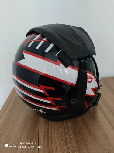 TOP GUN MAVERICK 2020 FLIGHT HELMET MOVIE PROP PILOT NAVAL AVIATOR W/ BACK STRAP - Picture 2 of 4