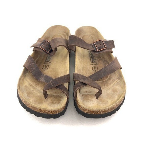 Betula by Birkenstock Mayari Summer Sandals Womens Size 11 EUR 42 Brown Leather - Picture 4 of 11