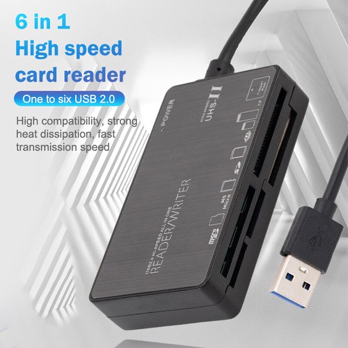 All In One Card Reader USB 2.0 SD Card Reader Adapter Support TF CF XD MS M2-* - Photo 5/17