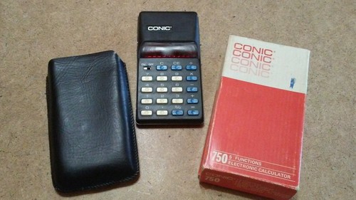 Conic 750 Pocket 5 Function Vintage Calculator   - Picture 1 of 7