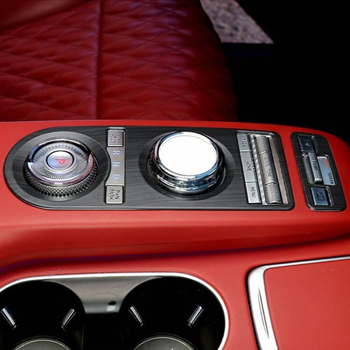 Matte Wood Grain Car Center Console Gear Shift Panel Cover Trim For Genesis GV70 - Picture 4 of 8