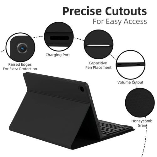 protection housse coque CLAVIER samsung galaxy TAB A7,A9,S7,S8,FE,S9 PLUS ULTRA - Picture 7 of 16