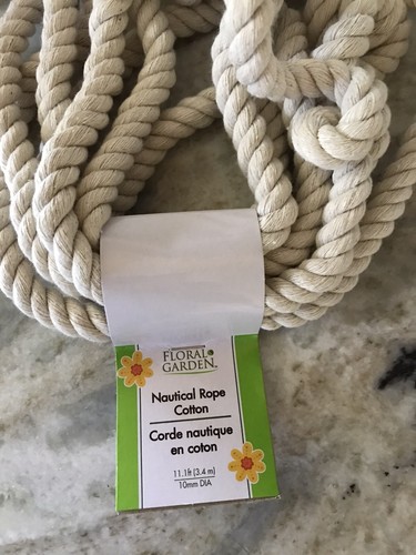 ShipN24hours. Blumengarten Maritim Seil Baumwolle. 11,1 Fuß (3,4 m). - Bild 3 von 6