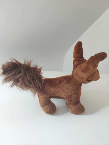 Peluche/Doudou Renard Marron Noir 28cm Le Petit Prince Blanche Porte Cotton Blue - Picture 5 of 8