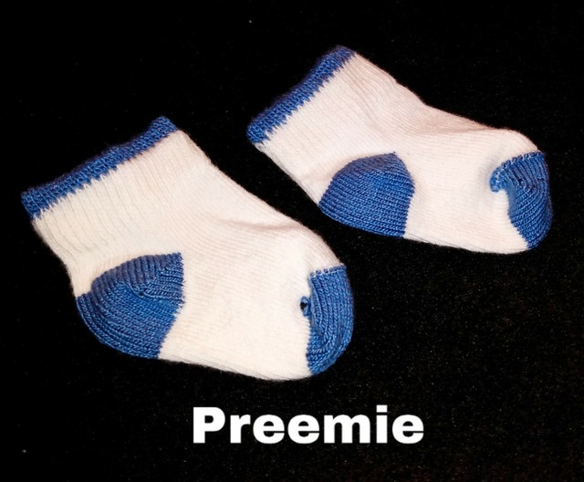 NWOT Preemie boy White/Blue adorable socks. eBay