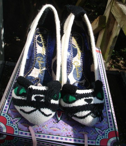 Irregular Choice Audrey Loves Black & White Cat Stiletto Shoes Size 3 / 36 - Picture 2 of 12