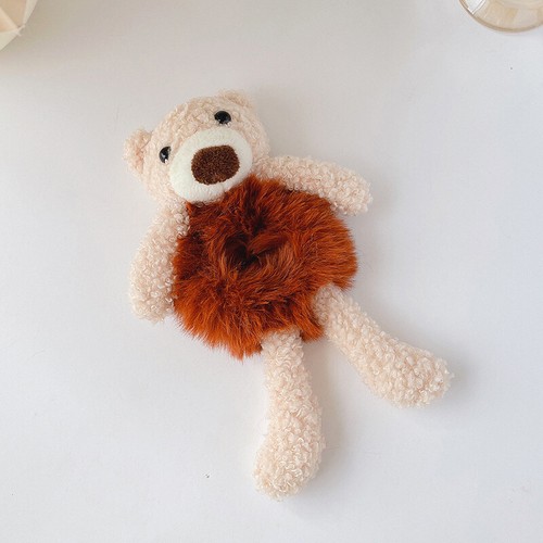 Cute Bear Scrunchies Elastic Hair Tie Ring Rope Ponytail Holder Plush Headwear ↕ - Picture 12 of 37