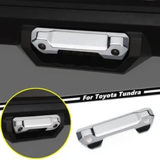 Fit For Toyota Tundra 2022-2025 ABS Chrome Look Tailgate Handle Cover Bezel Trim