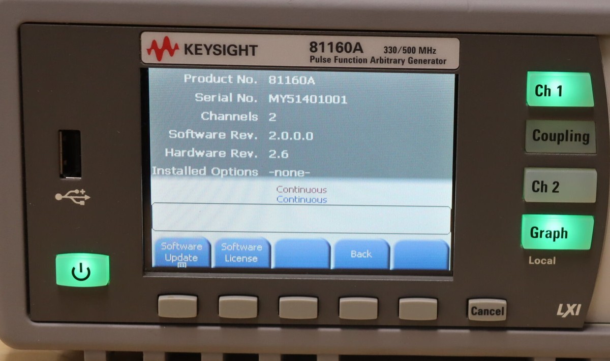 Agilent Keysight 81160A Pulse Function Arbitrary Noise Agilent Keysight 81160A Pulse Function Arbitrary Noise