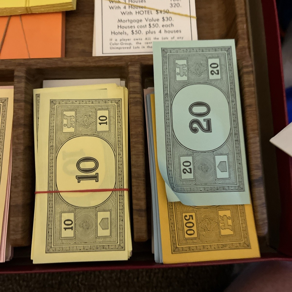 Vintage 1964 Parker Brothers Red Box MONOPOLY Board Game