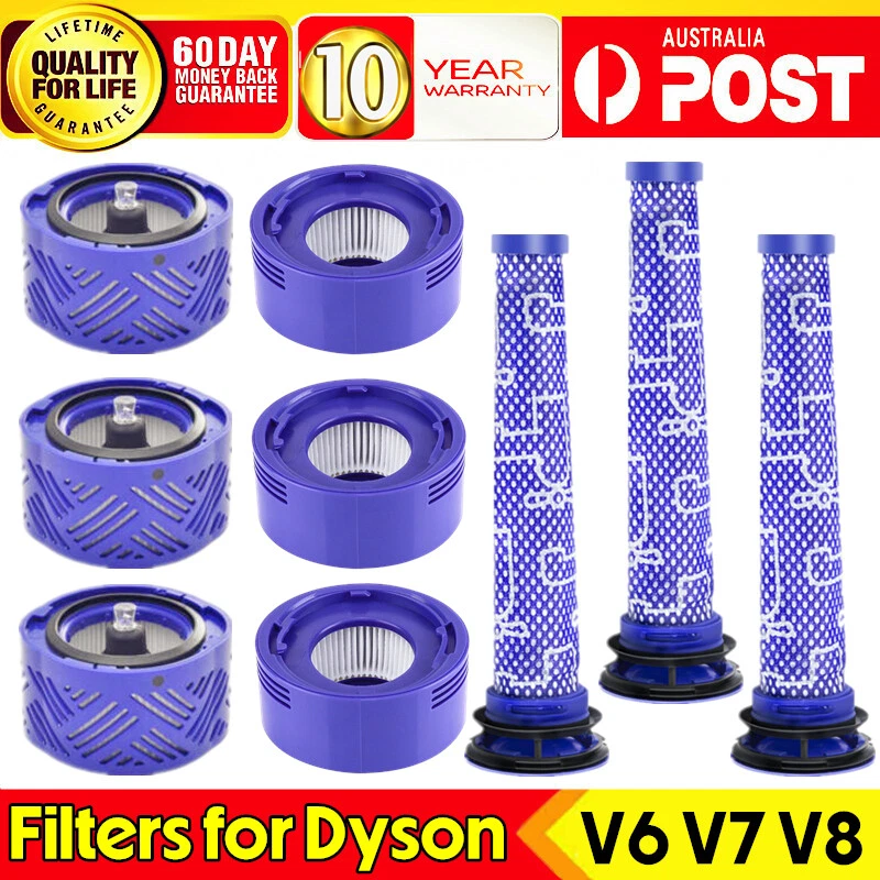 For Dyson V6 V7 V8 Filter Kit Absolute Animal Motorhead Trigger Replacement Hepa
