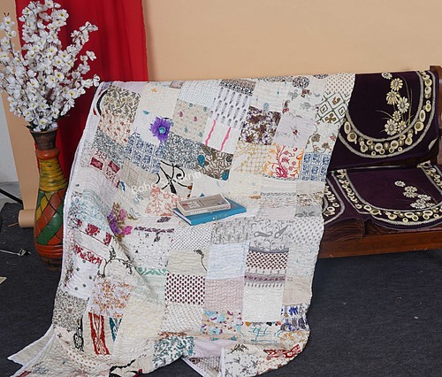 Bohemian Bedspread Quilts homemade throw blanket Silk Patchwork quilts for sale - Picture 20 of 82