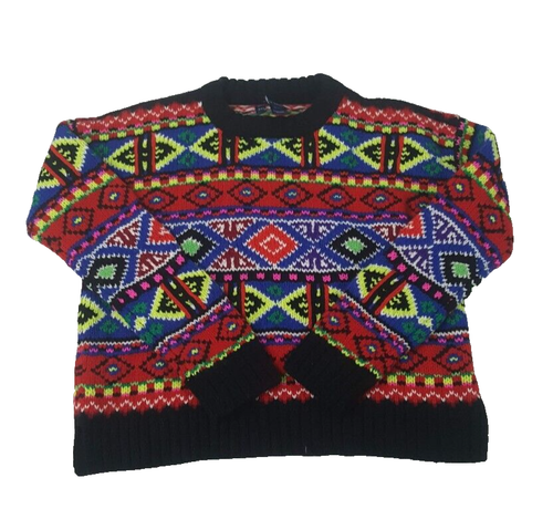 Polo Ralph Lauren Girl's Crew Neck Sweater, Multi Color, Large (12-14) - Picture 4 of 4