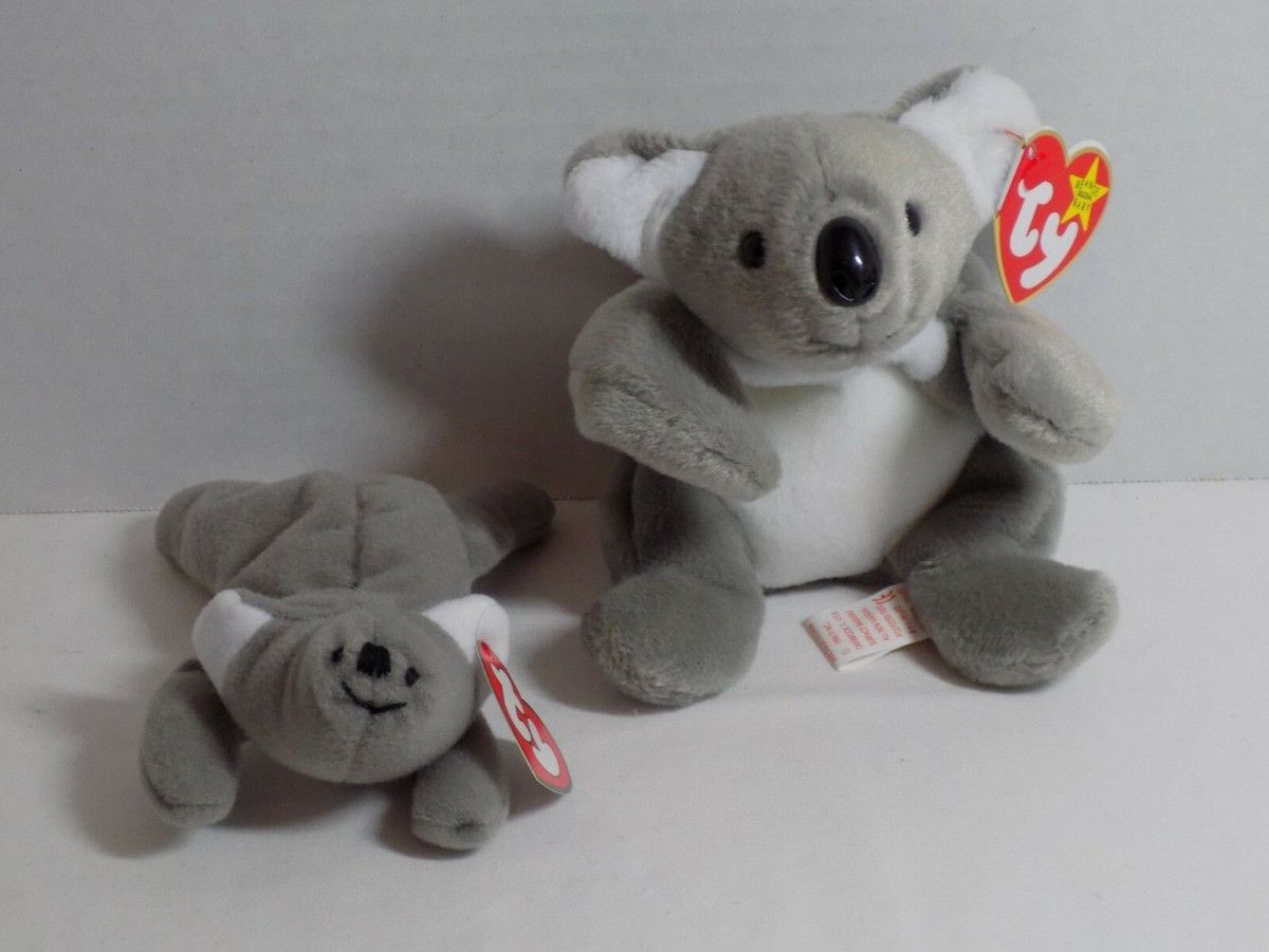 Ty Original Beanie Baby Mel Koala Bear + McDonalds Ty Teenie Toy