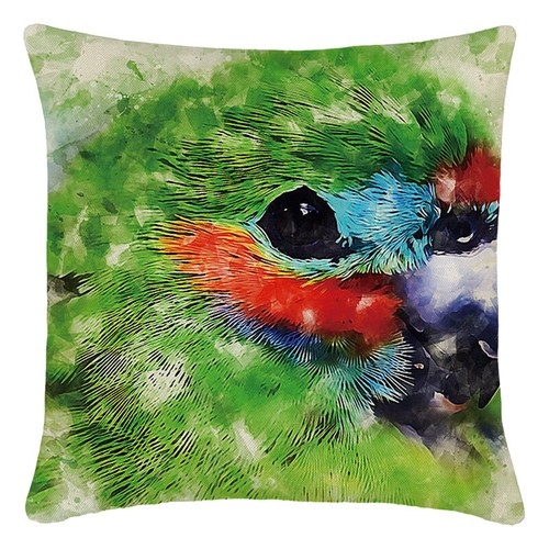 Macaw Bird Tropical Jungle Leaves Throw Pillow Cover Parrot Accent Cushion Case - Picture 51 of 60