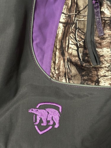 ArcticShield Womens Insulated Winter Jacket S/P Black & Purple w/ Camo Inset Pol - Picture 9 of 11