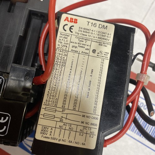 ABB B9-30-10 Contactor, 3-Pole, 220-255VAC Coil w/ Overload Relay 0.35-0.52A - Picture 4 of 9