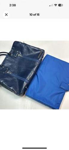 Matt & Nat Messenger Bag Unisex Navy Blue Vegan Leather Lesson Laptop Bag - Picture 12 of 15