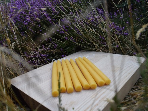Hand dipped candles... Pure beeswax! Taper candles, dinner candles, - Picture 9 of 9