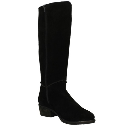 Ladies Knee High Spot On Real Suede Boots: F5R1230 - Picture 5 of 29