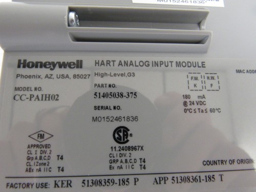 MÓDULO DE ENTRADA ANALÓGICA CORAZÓN D-8 HONEYWELL CC-PAIH02 51405038-375 - Imagen 4 de 9
