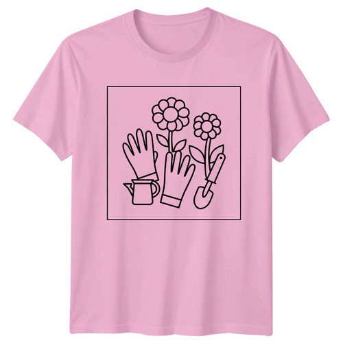 Blumen Gartenarbeit Handschuhe Damen T-Shirt Herren Tee Grafik Unisex Top - Bild 10 von 10