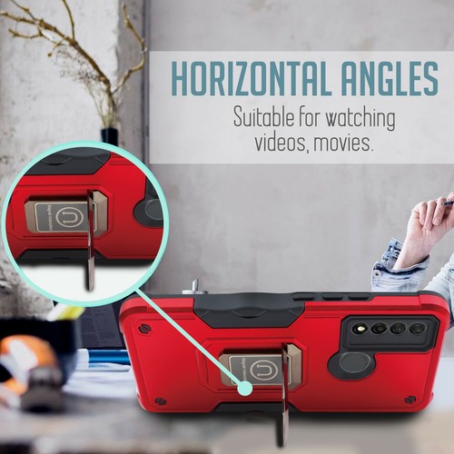 Für TCL 20XE 20 XE Hybrid Magnet Ständer Handy Hülle Cover mit Bildschirm - Bild 14 von 24