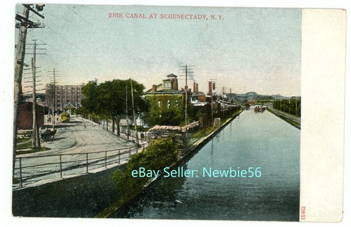 Schenectady New York - Fabriken entlang des Erie-Kanals - Postkarte - Bild 1 von 2