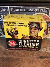 NOS 1 Box Whiz Radiator Cleaner Box Oil Gas Hollingshead Shop Car Motor 1 Can