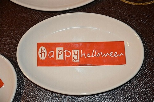 Department 56 Halloween 4 Piece Dish Set Sandra Magsamen Collection Oval Plate - Picture 5 of 10