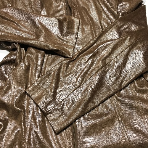 Requirements Jacket Womens Size XL Faux Snake Texture Lightweight Full Zip - Picture 8 of 12