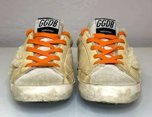 GOLDEN GOOSE Girls Superstar Shearling Sneakers Size 32 / 1 US - Picture 8 of 13