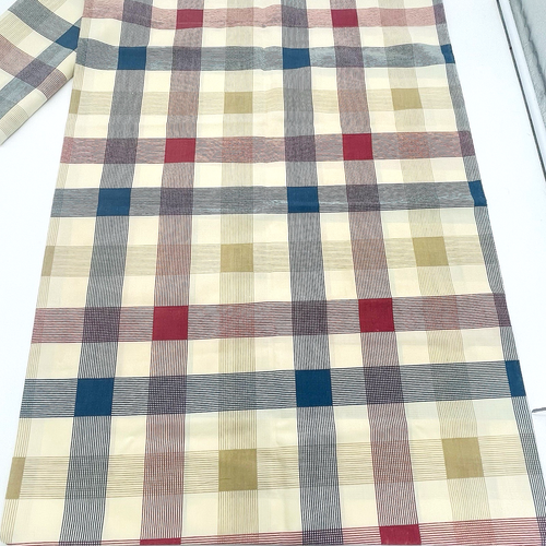 Juego de sábanas dobles Fieldcrest de colección sin hierro percal con 2 fundas de almohada azul rojo a cuadros - Imagen 7 de 7
