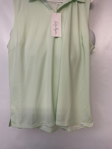 NEW! Women’s size 2XL Lady Hagen jacquard Golf Polo Shirt MSRP: $45 sleeveless - Picture 2 of 5