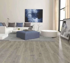 Mohawk Home Misty Harbor Oak Waterproof Rigid 5mm Thick Luxury Vinyl Plank