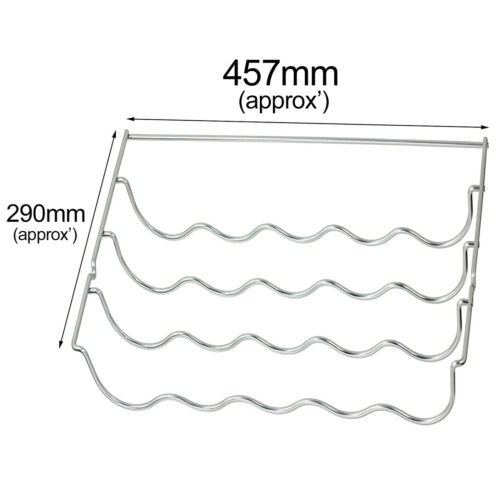 UNIVERSAL Fridge Bottle Shelf Wine Rack Refrigerator Holder Chrome 457mm x 290mm - Picture 14 of 36
