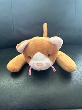 Ty Beanie Babies 0/1 Nip White face the Cat Magenta Whiskers