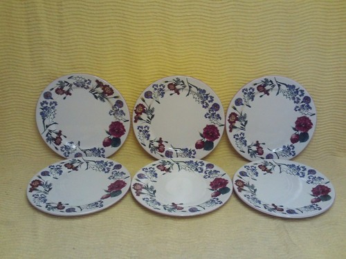 19pc R.B. Bernarda Portugal Serving Floral Pink Trim - Williams Sonoma - Picture 8 of 10